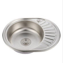 Round stainless steel sink one bowl for rv ran
